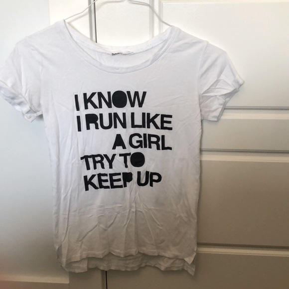 I know I run like a girl t-shirt - Picture 1 of 2
